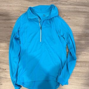 Blue Quarter-Zip Pullover